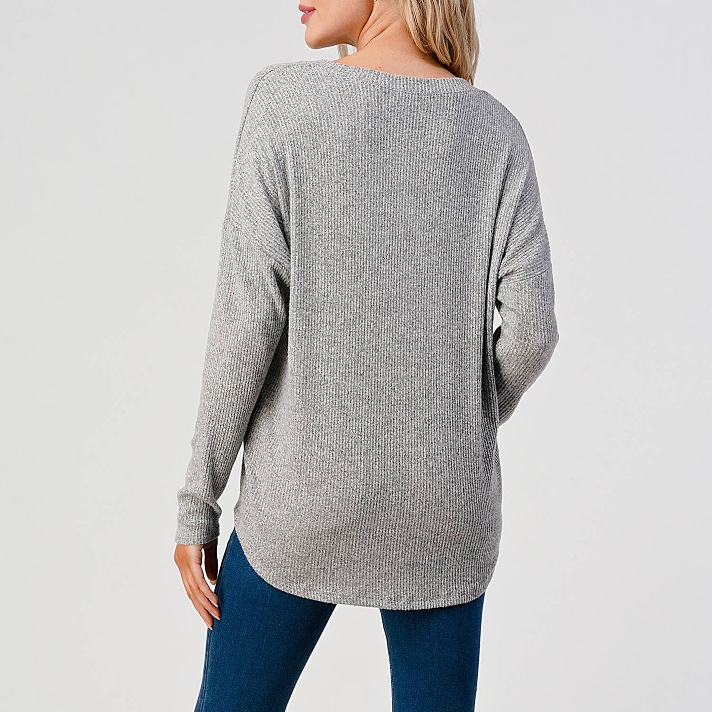 Dropped Shoulder Long Sleeve