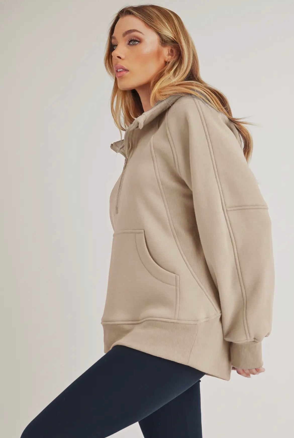 Long Drea Half-Zip Hoodie