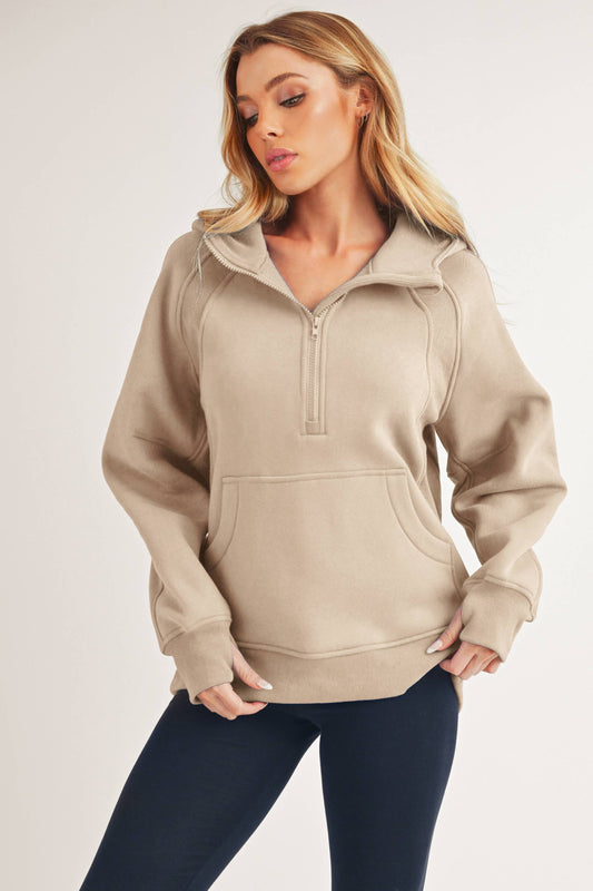 Long Drea Half-Zip Hoodie