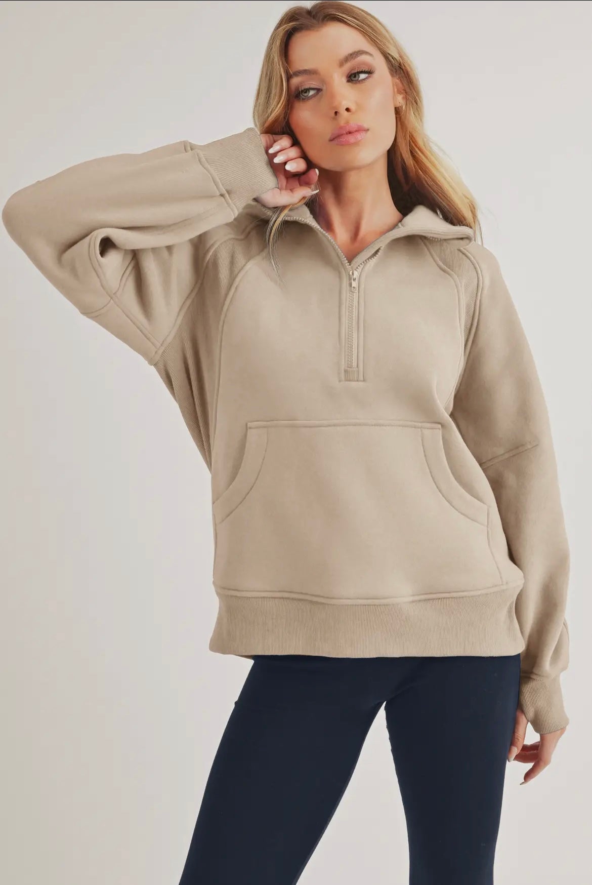 Long Drea Half-Zip Hoodie