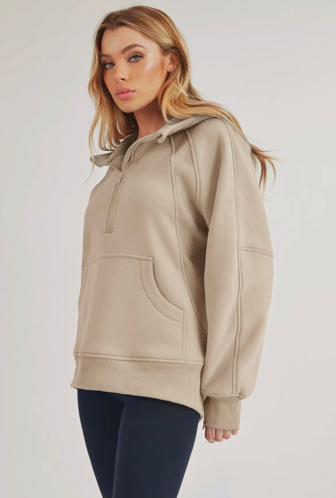 Long Drea Half-Zip Hoodie