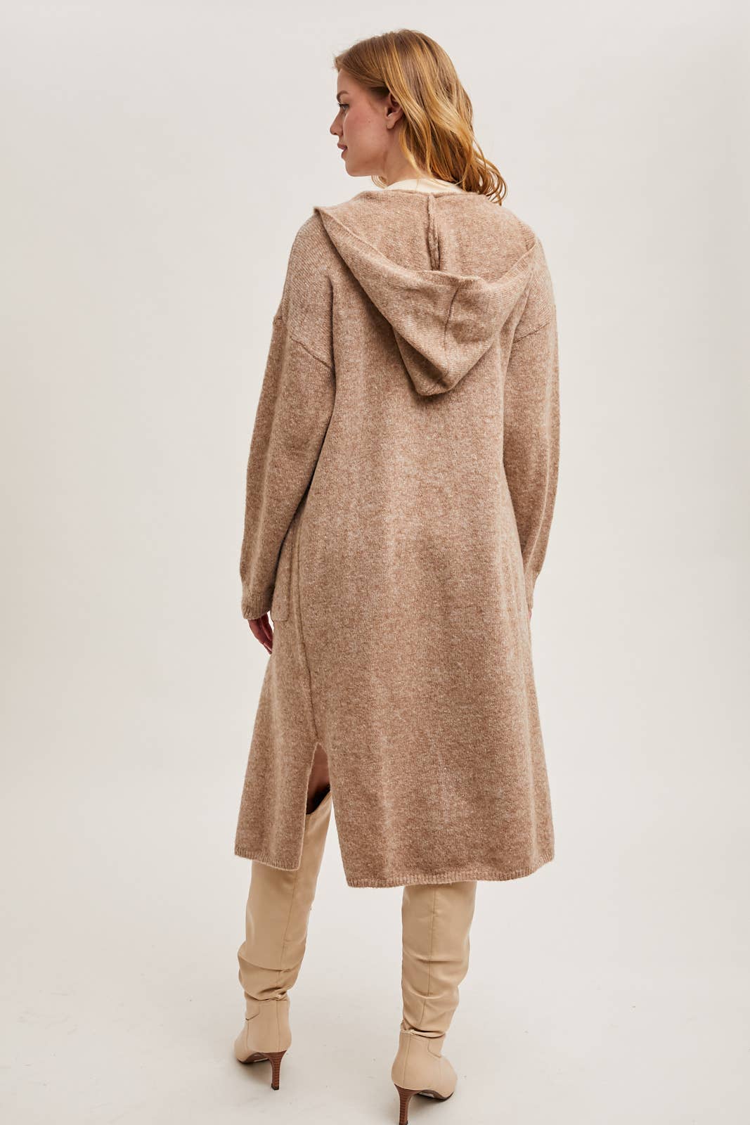 Longline Hooded Cardigan