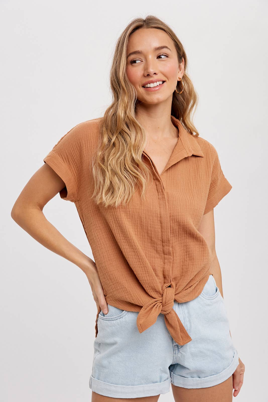 Essential Button Up Cotton Shirt