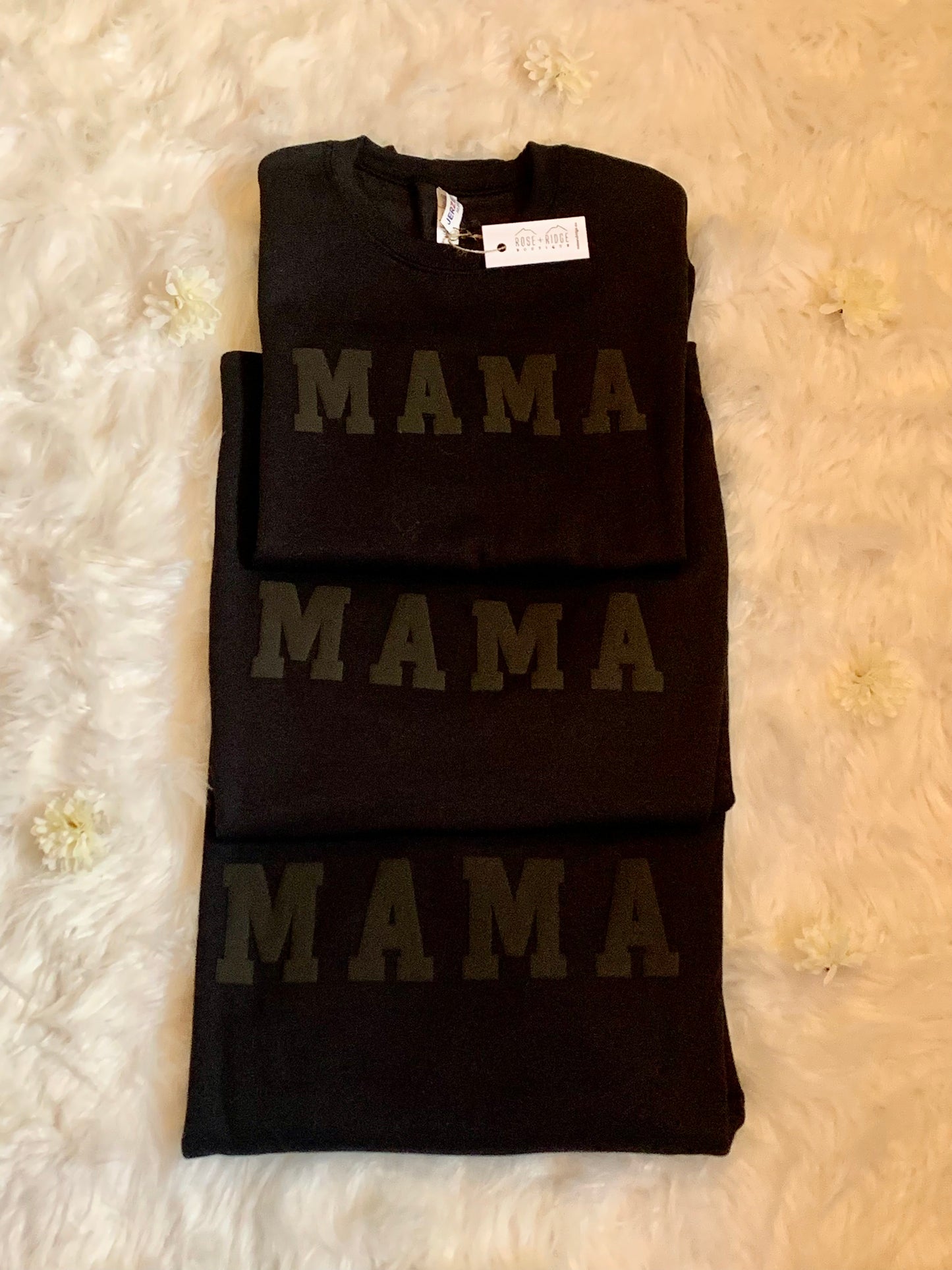 Mama Sweatshirt Puff Print Crewneck