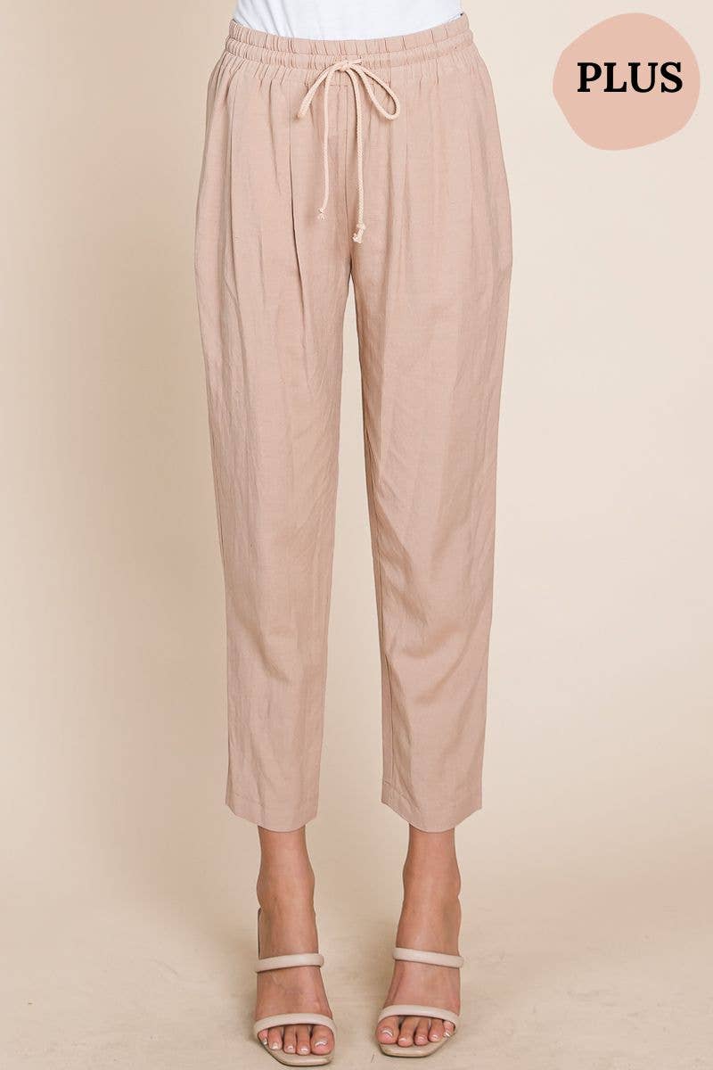 PLUS - Cotton Straight Leg Pant