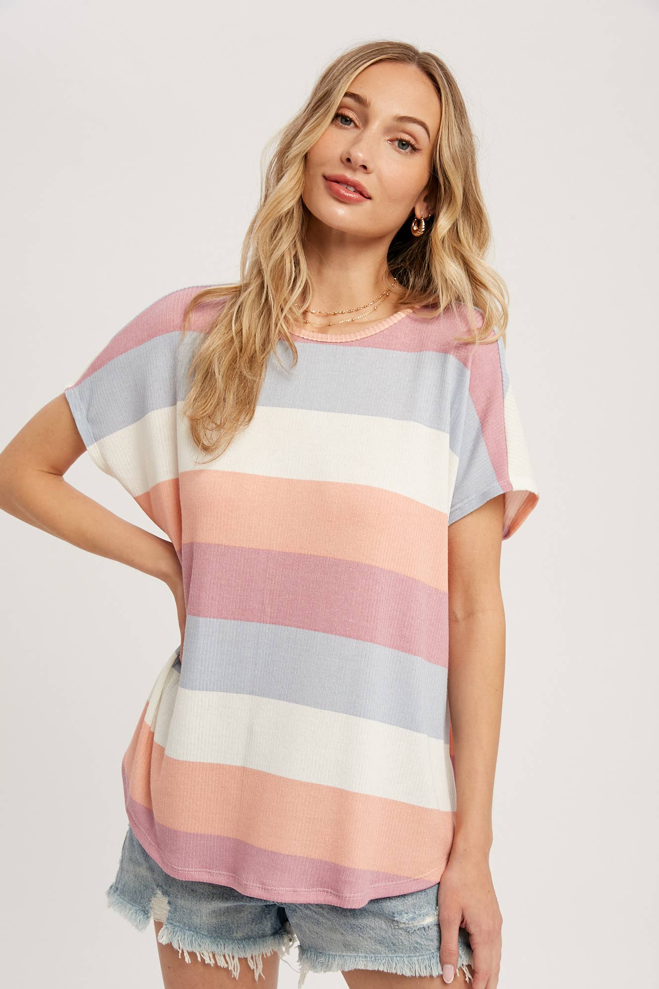 Striped Oversized Top