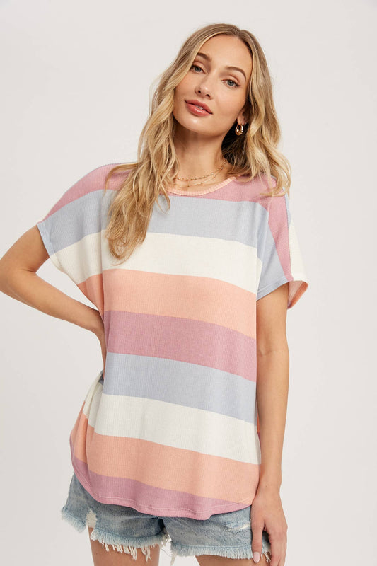 Striped Oversized Top