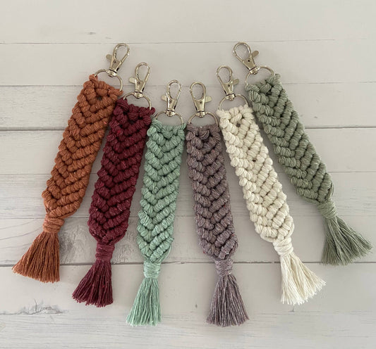 Mermaid Style Macramé Keychain