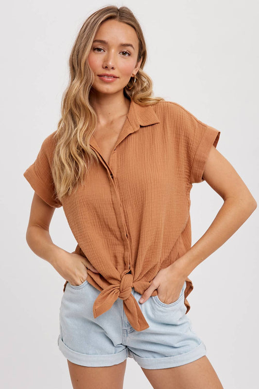 Essential Button Up Cotton Shirt